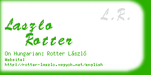 laszlo rotter business card